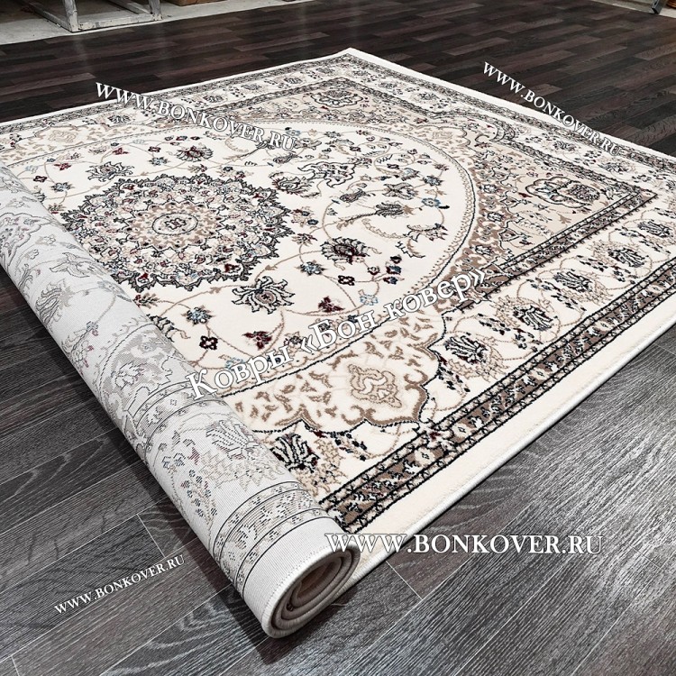 Турецкий Ковер Медальон дизайн 70 Бежевый