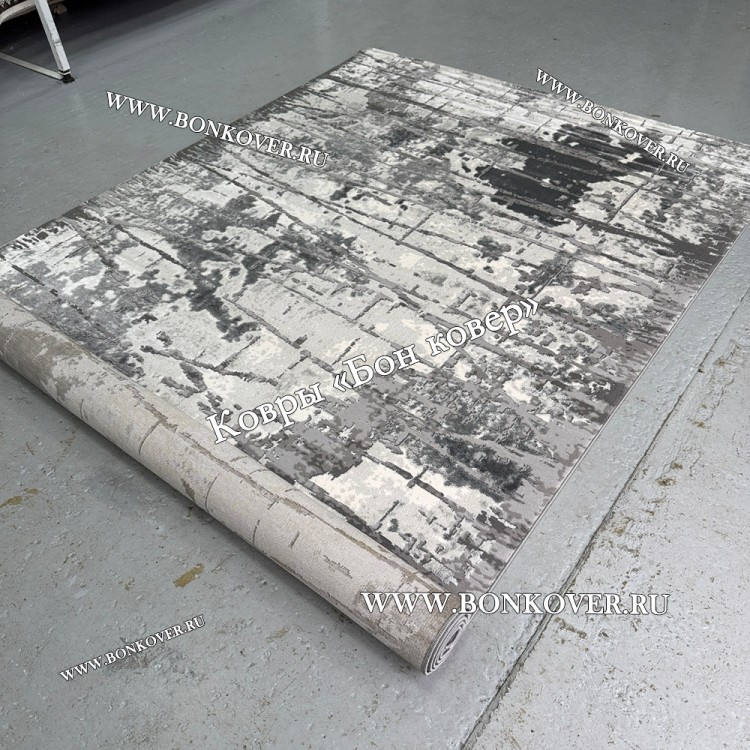 Турецкий Ковер Для Гостиной Дизайн 09 Серый Прямоугольный